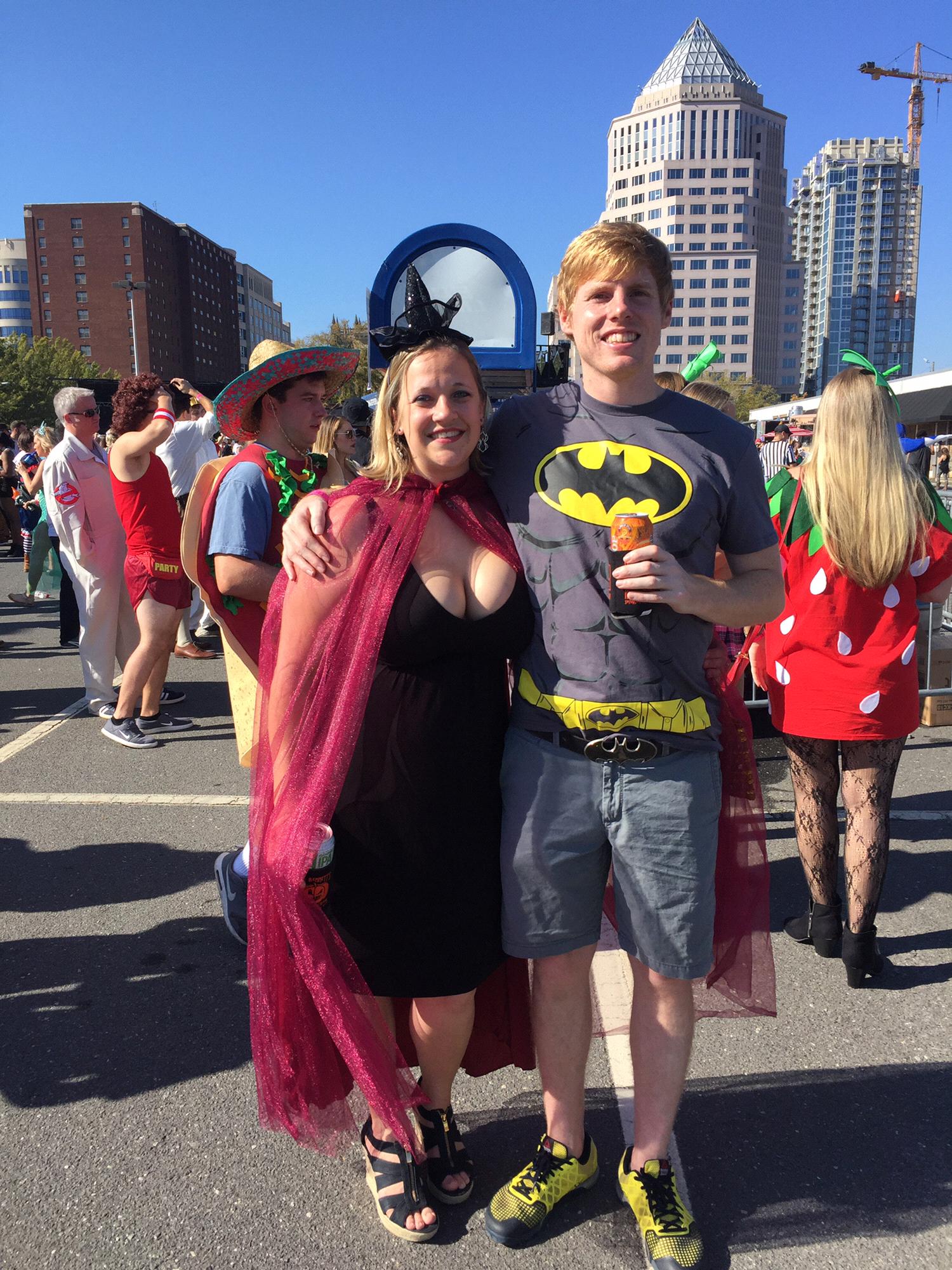 Halloween in Charlotte - new to the city we went downtown 2016