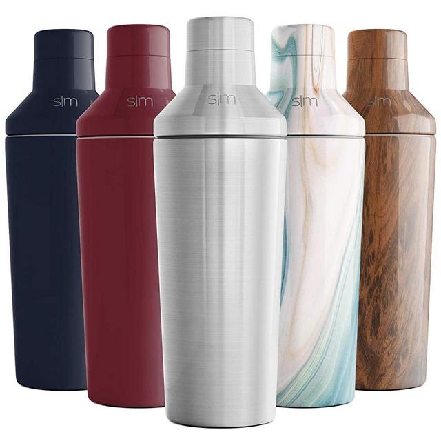 Simple Modern Cocktail Martini Shaker with Jigger Lid Gift Set | Vacuum Insulated Boston Mixer Stainless Steel | Compatible with Classic Tumbler Collection | Simple Stainless