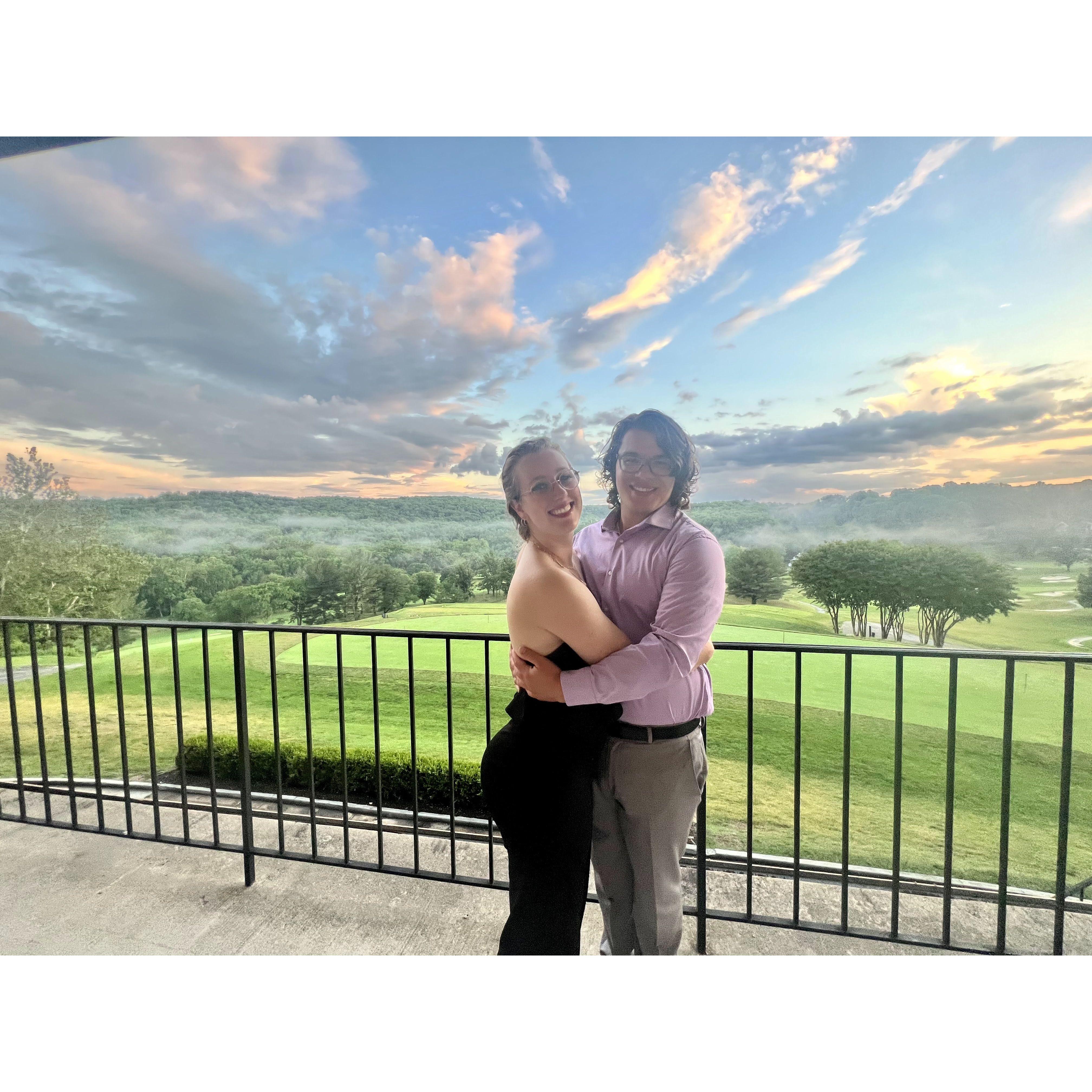 When your friends have a beautiful wedding location