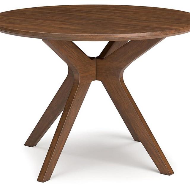 Signature Design by Ashley Lyncott Traditional Round Dining Room Table, Seats up to 4, Brown
