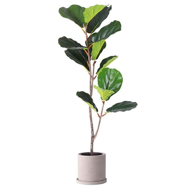 Fiddle Leaf Fig Artificial Trees Feels Like Real with Durable Quality( NO Pot!!!) (3.33 Ft Fiddle Leaf Fig, 1)