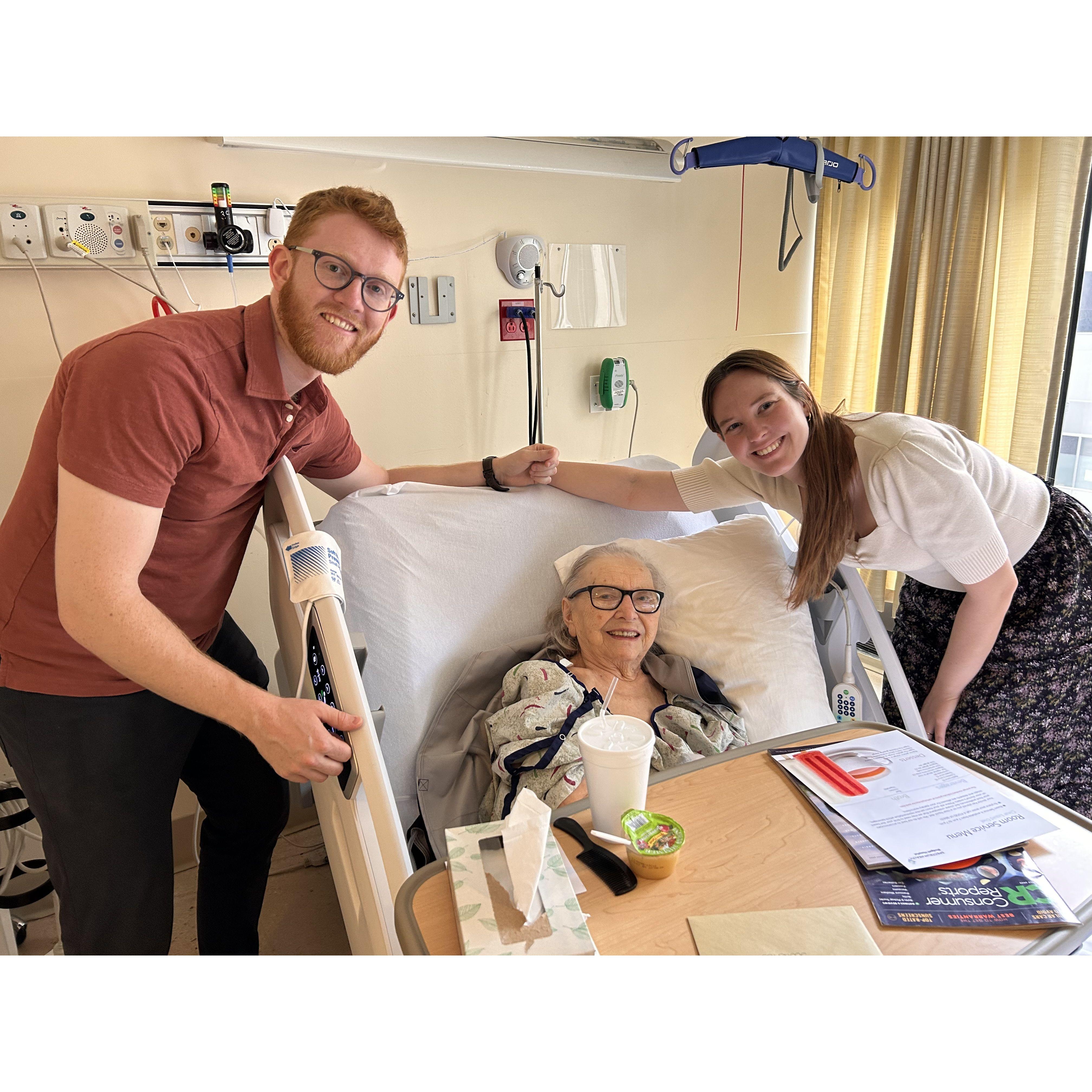 Visiting Oma Harger in Michigan