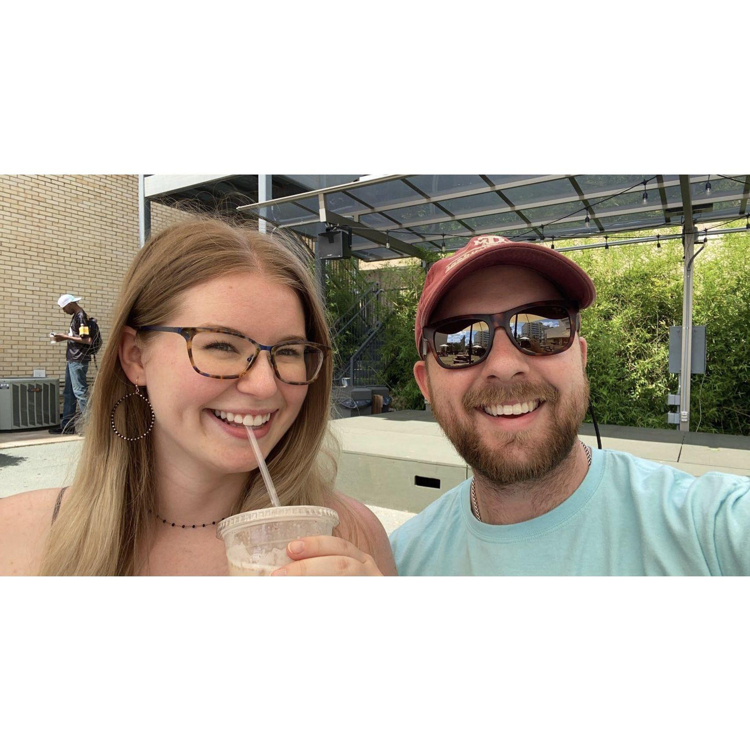 Afternoon dates in Tyler while we lived over there. Spencer would drive over after work several nights a week to see me.
