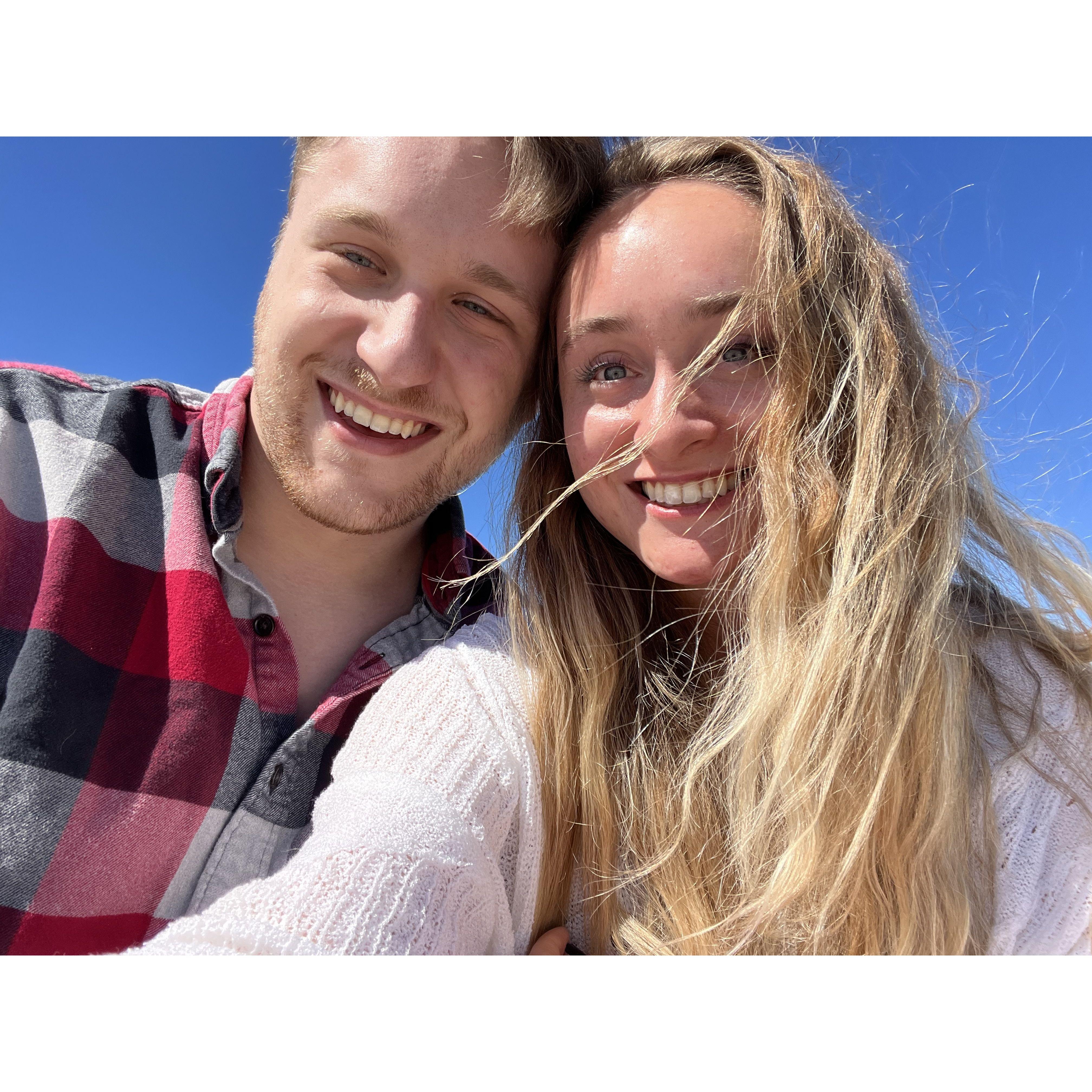 Kyle took Kiersten to Sandy Hook Beach during her first NJ visit! This would later become the same place we got engaged :)