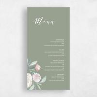 Green Wedding Menu - Wilbur