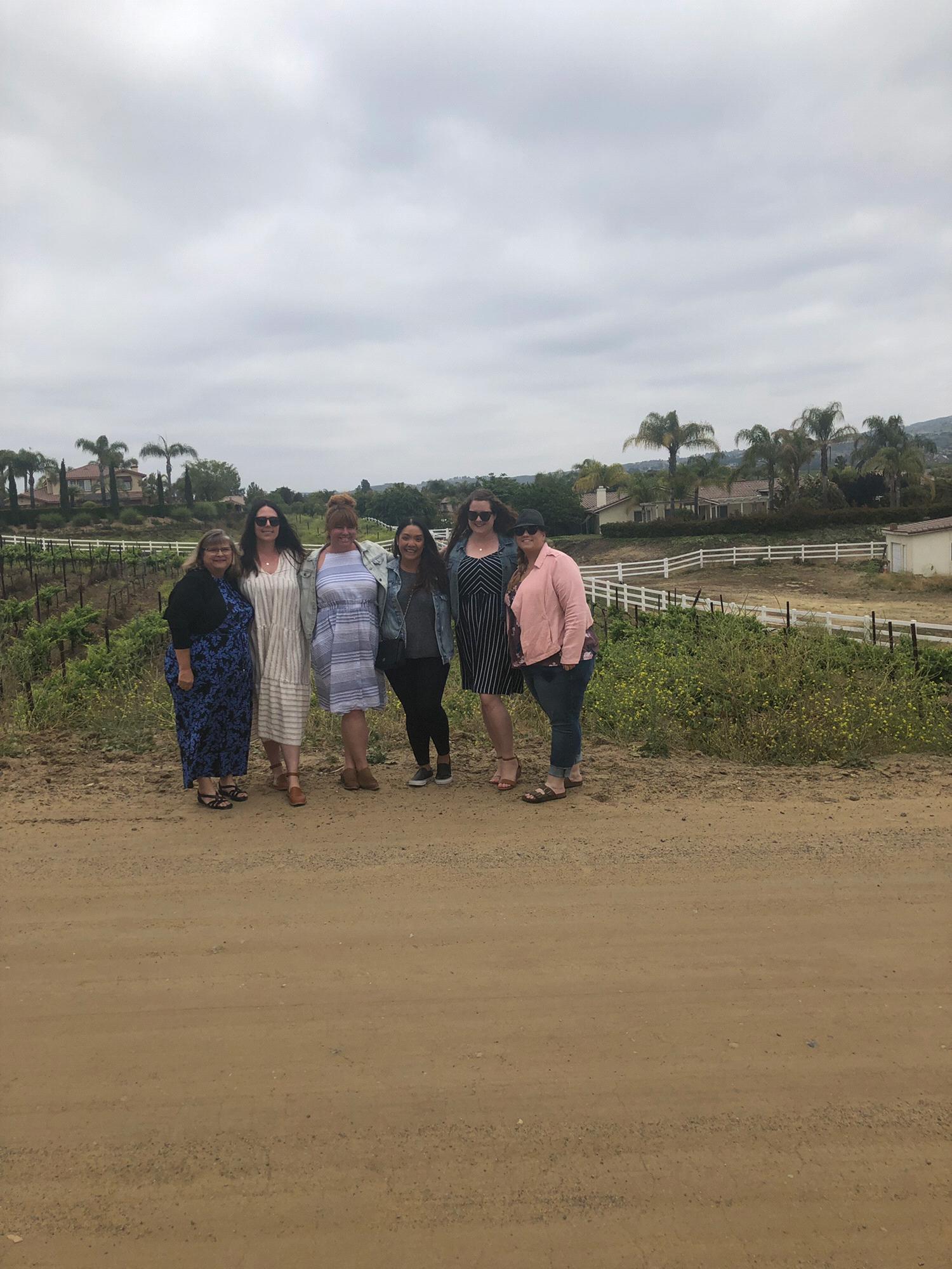 Sweet ladies supporting us at our venue visit