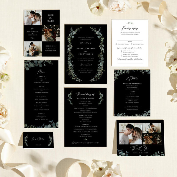 Verde Portrait | White | Zola Save The Dates