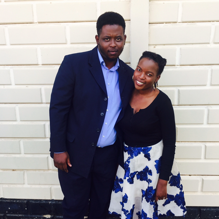After church selfies of Chiedza & Goliath!