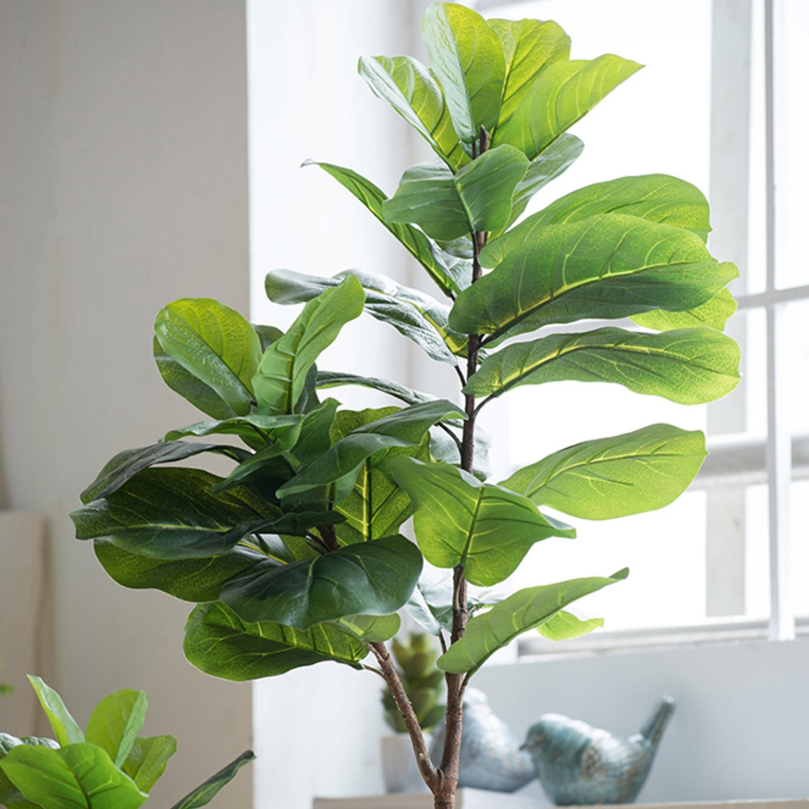 A & B Home Fiddle Leaf Green Fig Tree