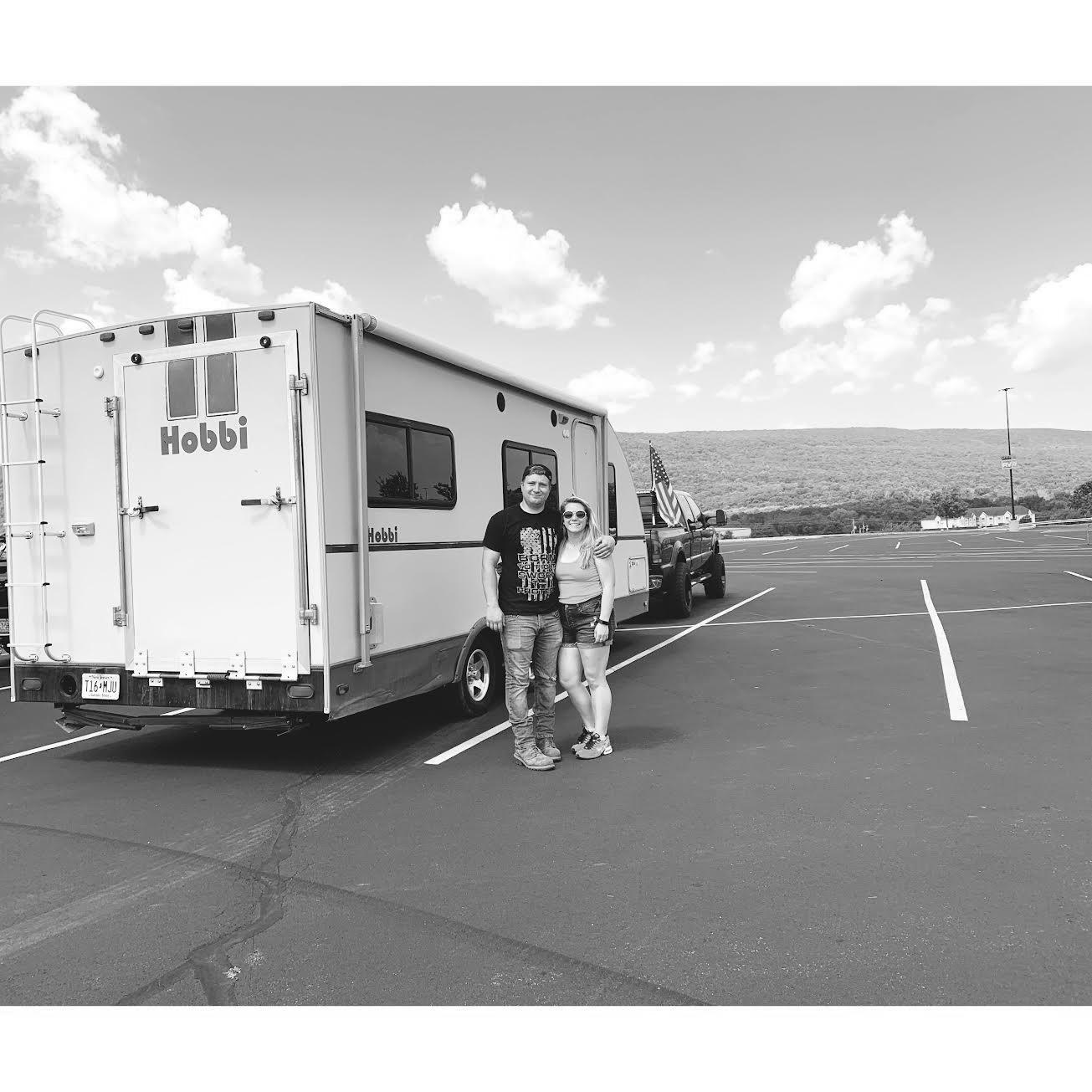 Lee and Michele's first camper! Making memories together!