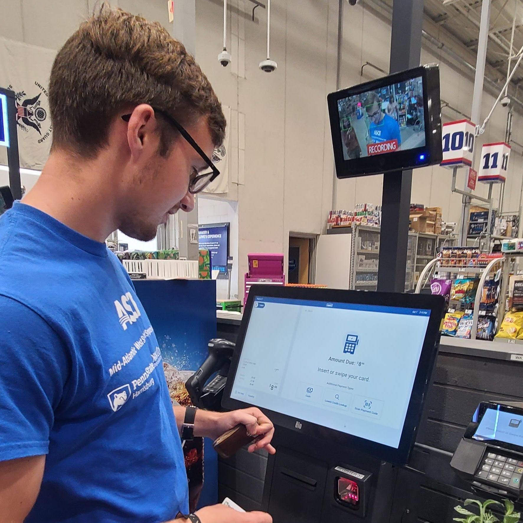 I introduced him to using self-checkout at the grocery store