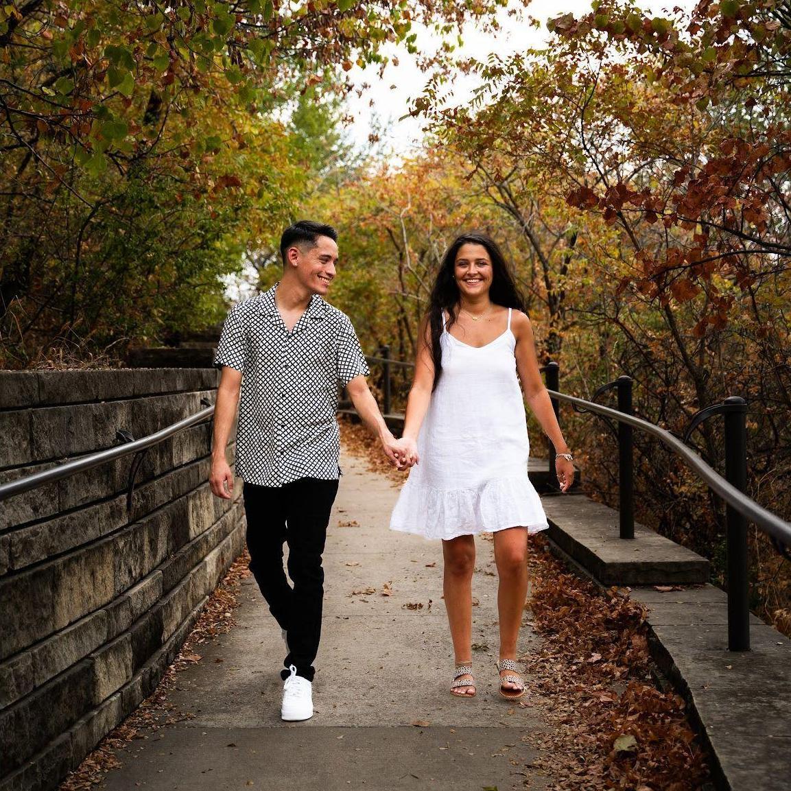 Seconds before he popped the question