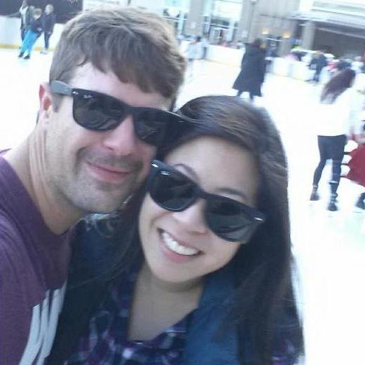 Lee's first time ice skating outdoors