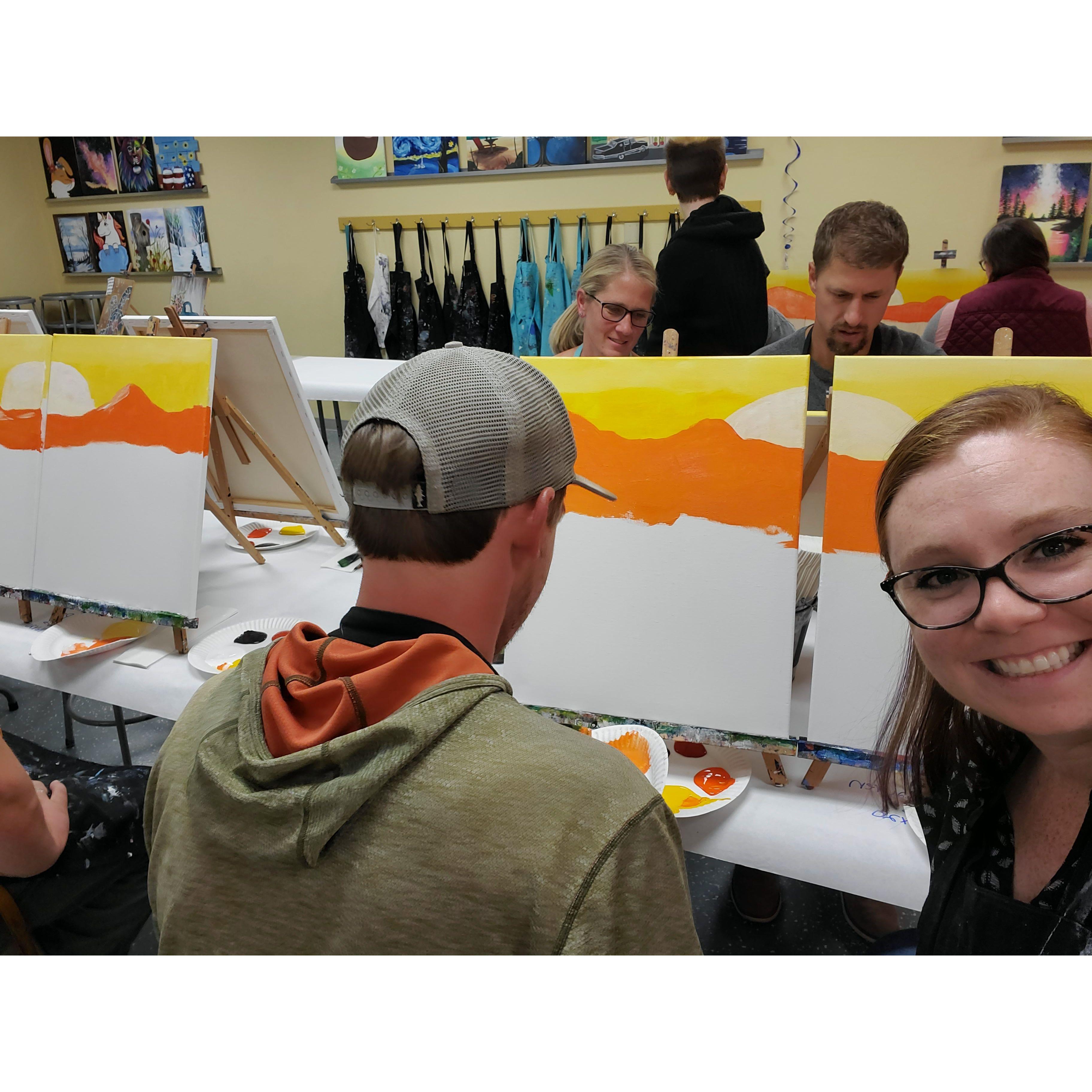 Paint Night Lauren made us do