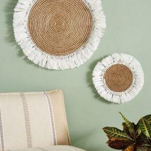 Fringed Basket Wall Art