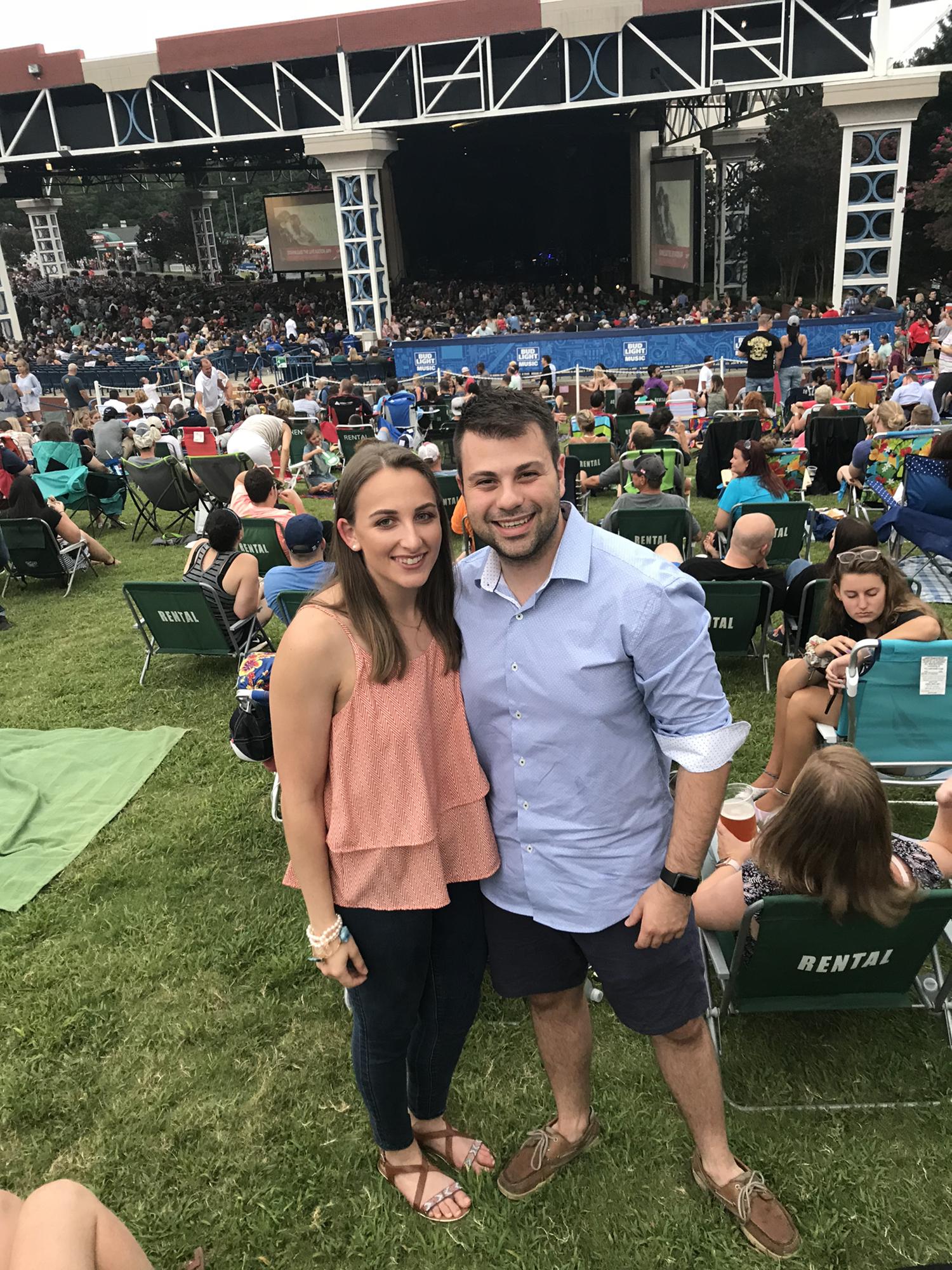 Our first concert together was a Dave Matthews Band concert! Summer 2018.