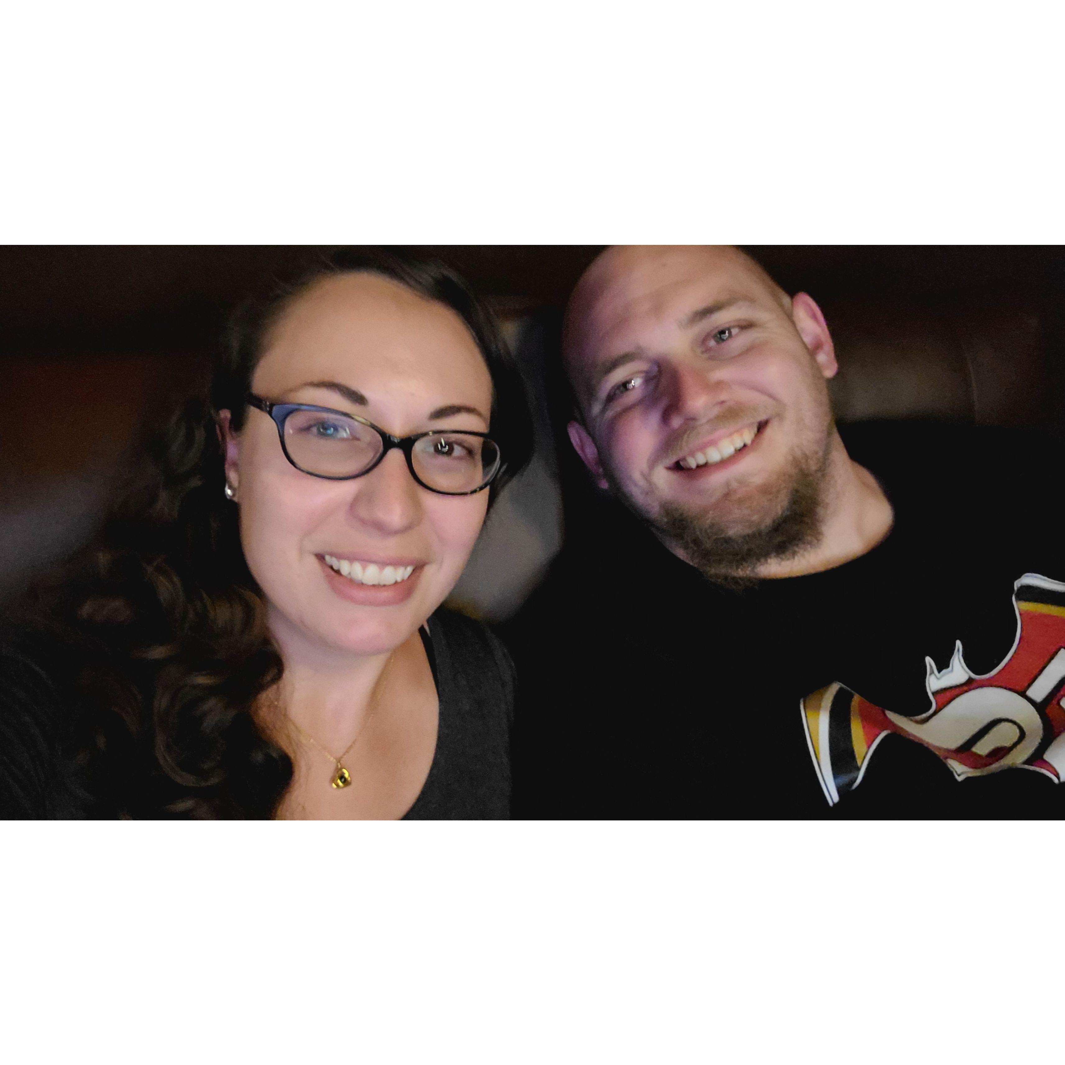 Movie night to continue our 6 month-iverary, May 2021