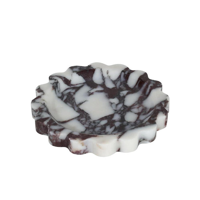 SZGYCSM Marble Jewelry Tray, Catchall Bowl for Rings & Keys - Vanity Organizer with Natural Stone Design, Home Decor