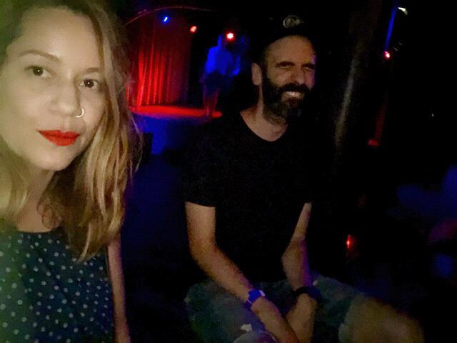 At David Lynch's bar in Paris, Bryce keeps pinching himself as he can't believe we got in. Saw Jack White hanging out here after his show!
