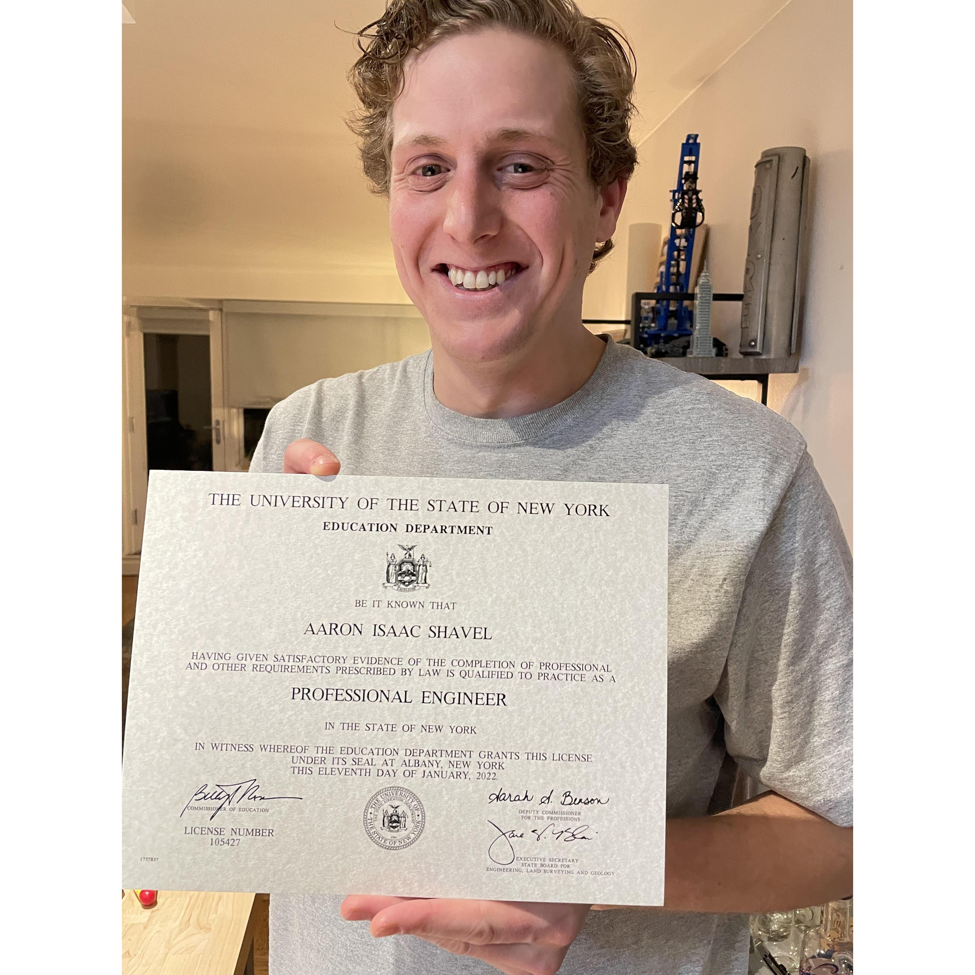 ...AND HE PASSED!