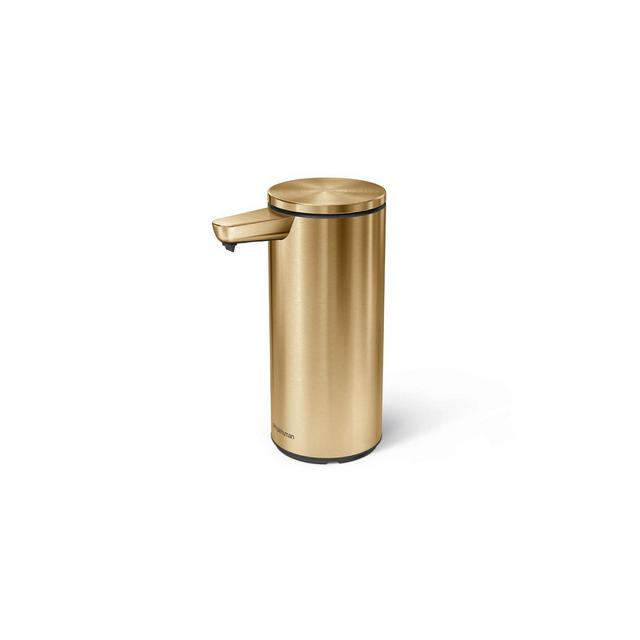 Simplehuman 9 oz, Rechargeable Liquid Sensor Pump, Brass Stainless Steel