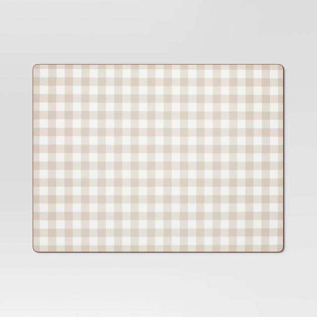 Cork Buffalo Check Placemat White - Threshold™
