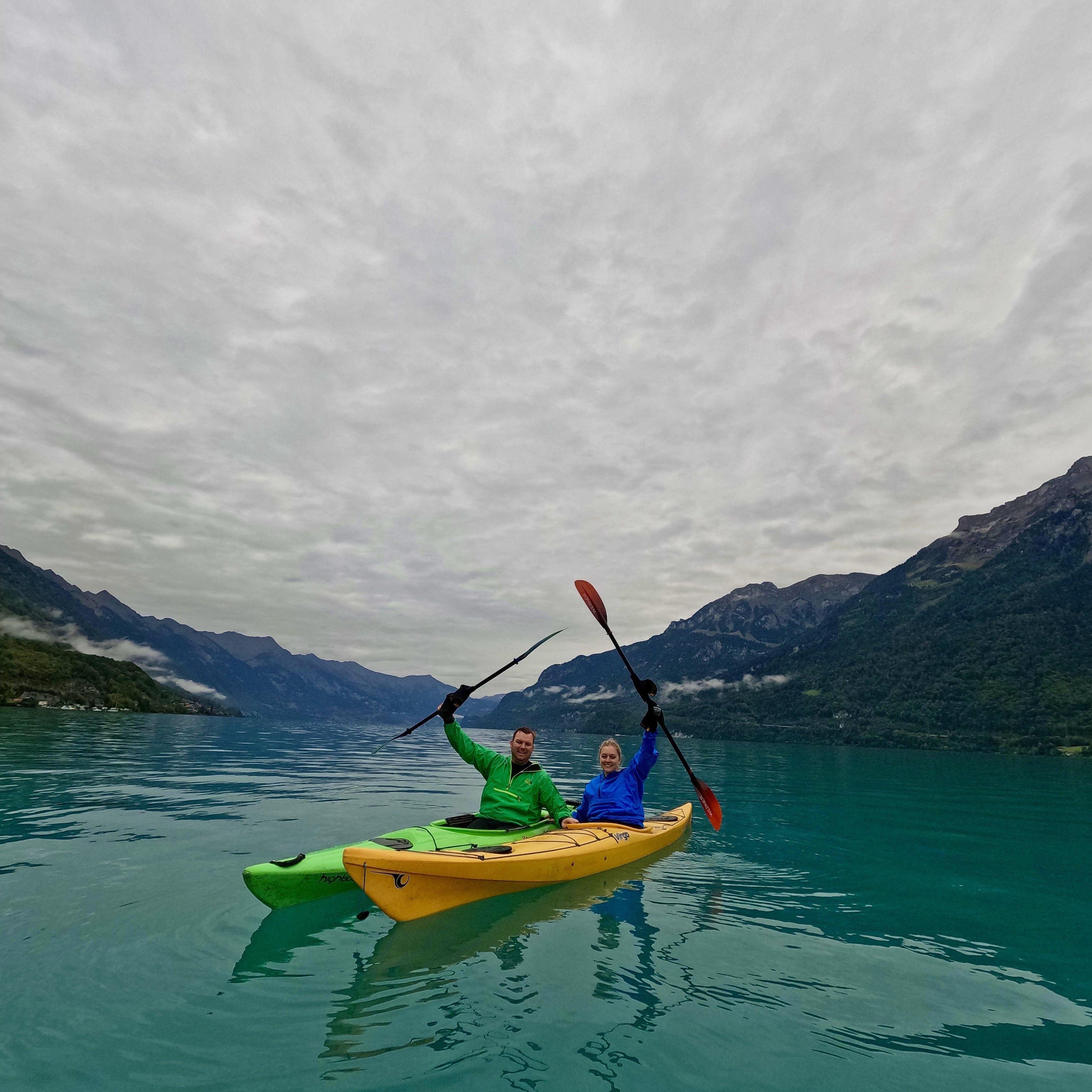 Kayaking on Lake Brienz, Interlaken, Switzerland - 2024