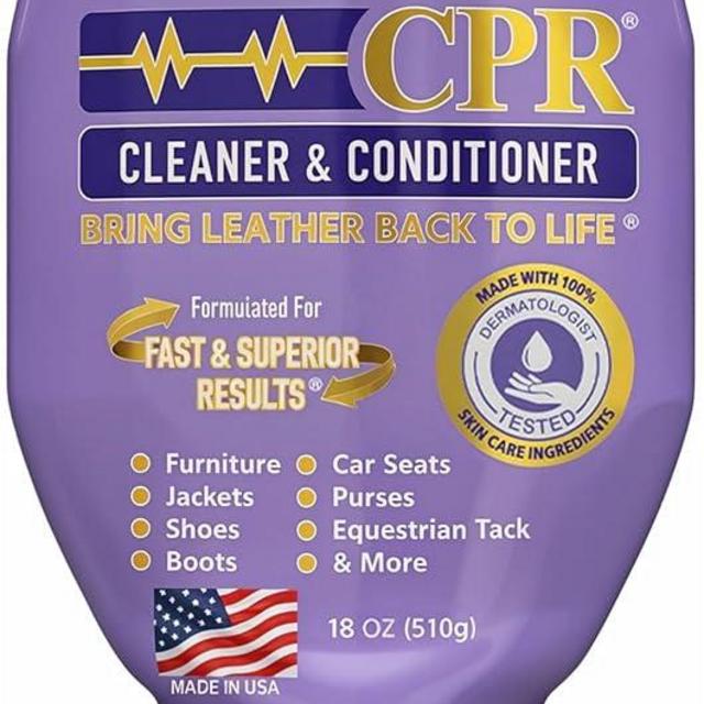 Leather CPR Cleaner & Conditioner 18oz - Cleans, Conditions, Restores & Protects Leather Furniture, Handbags, Car Seats, Interior, Jackets, Boots, Purses, Shoes, Couch, Saddles, Tack & More