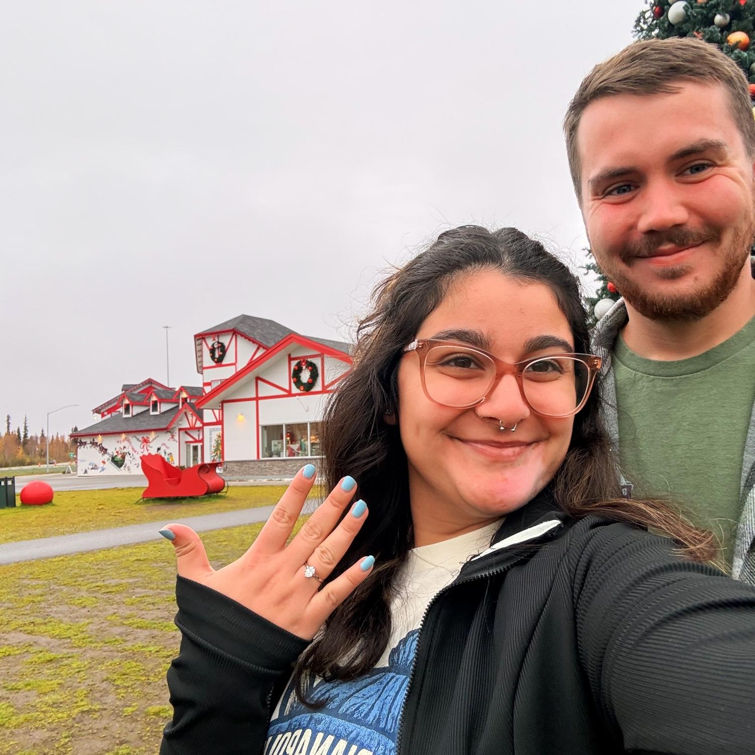 The day after our engagement!