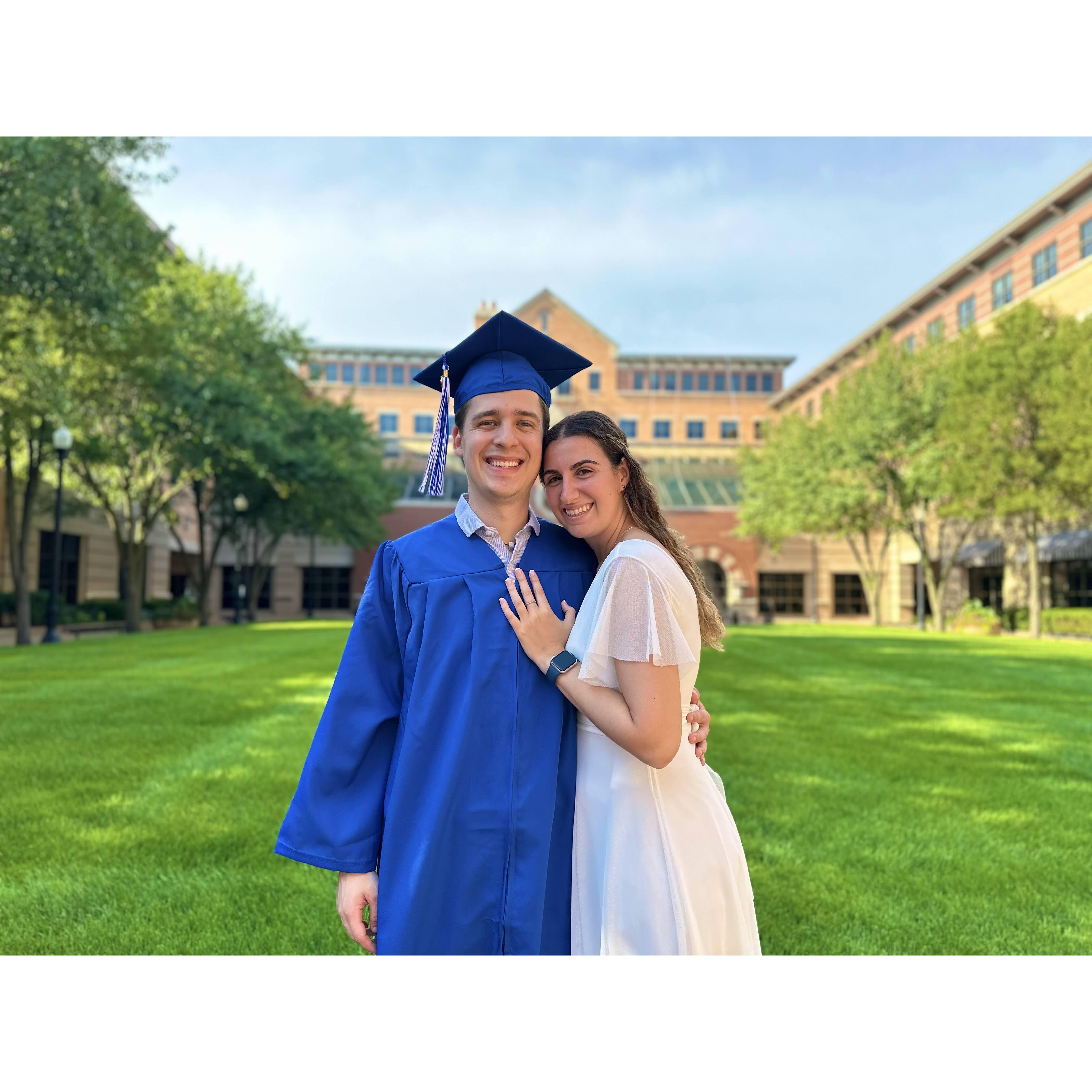 August 2023 - Pedro graduates from GVSU!