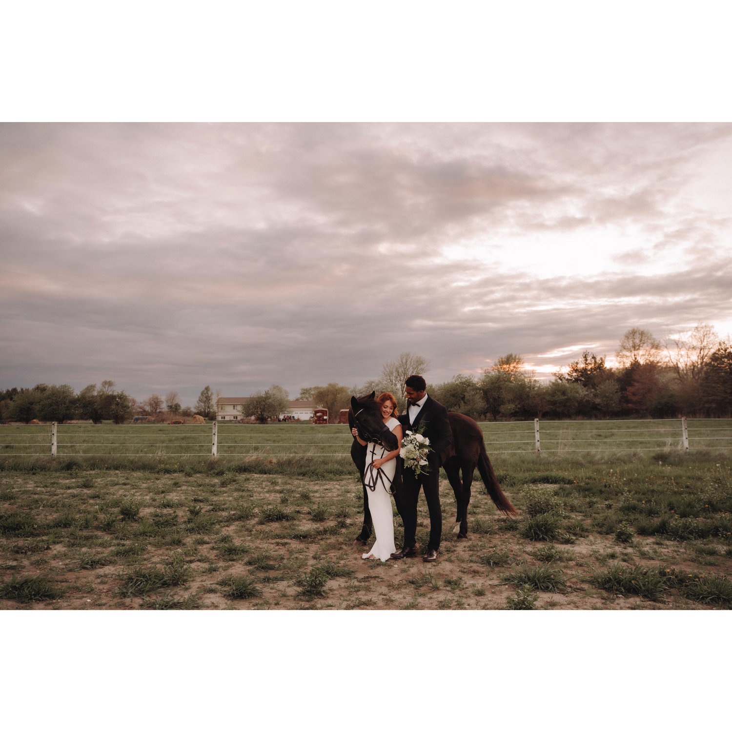Fun Fact-we got to dress up as a bride and groom for a styled shoot before we were even engaged! Izzy was the star of the show.