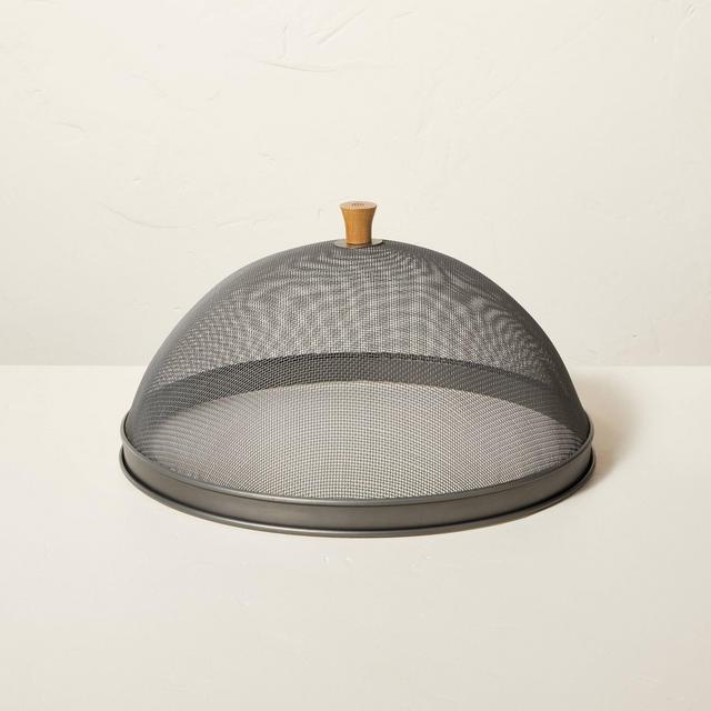 Metal Screen Food Dome with Wood Knob - Hearth & Hand™ with Magnolia