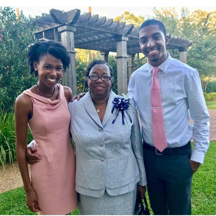 Here we are with Nicole's Grandma Jean at Aunt Kishina's wedding in Ruston, Louisiana (2017)