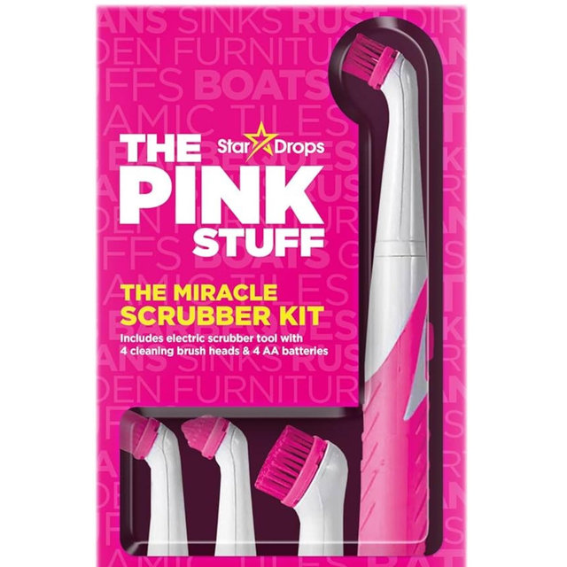 Stardrops - The Pink Stuff - The Miracle Scrubber Kit - 4 Cleaning Brush Heads