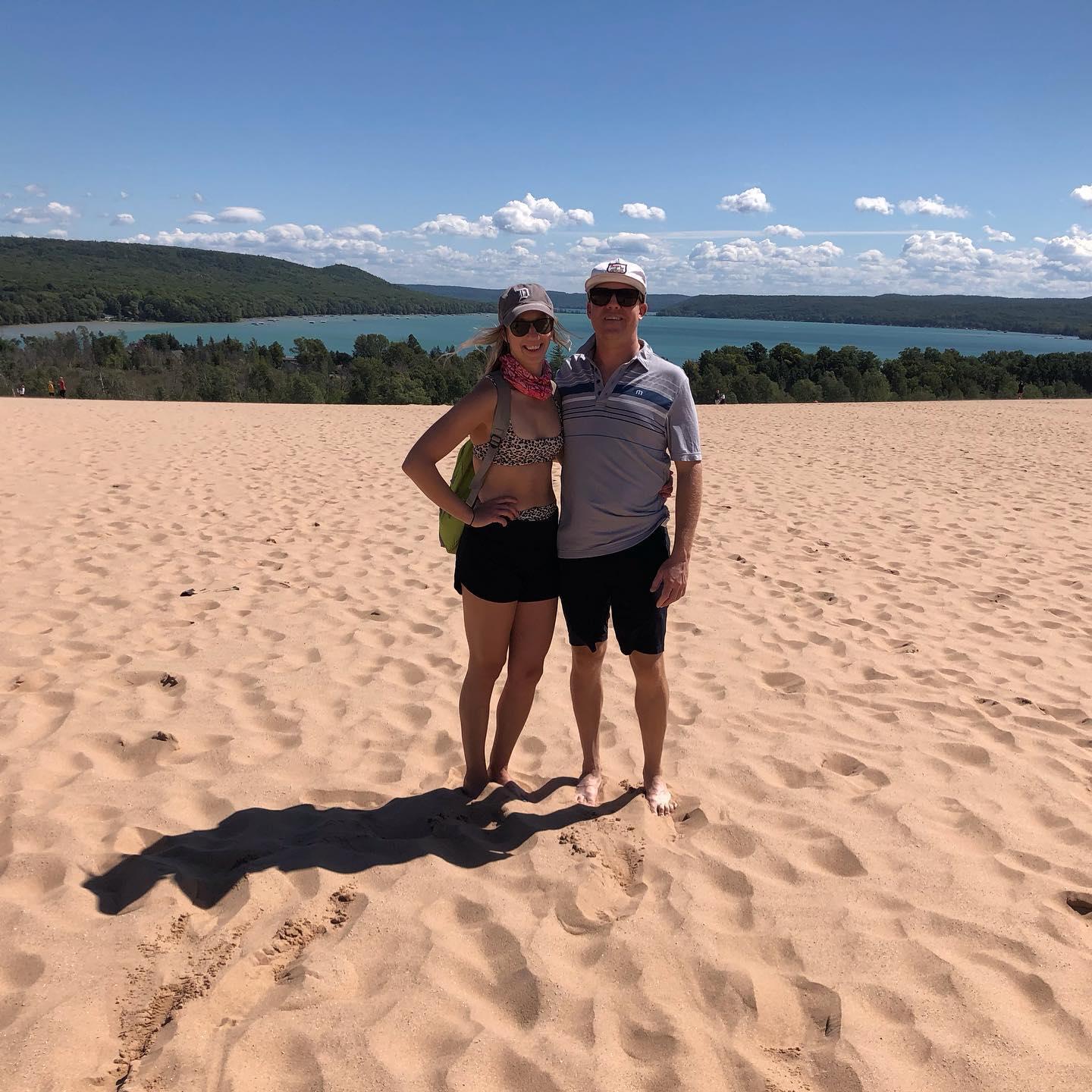 Keith's first visit to Sleeping Bear Dunes!