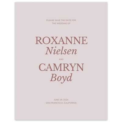 Lavender Mist, Pink Wedding Digital Save the Date - Jaramillo Classic