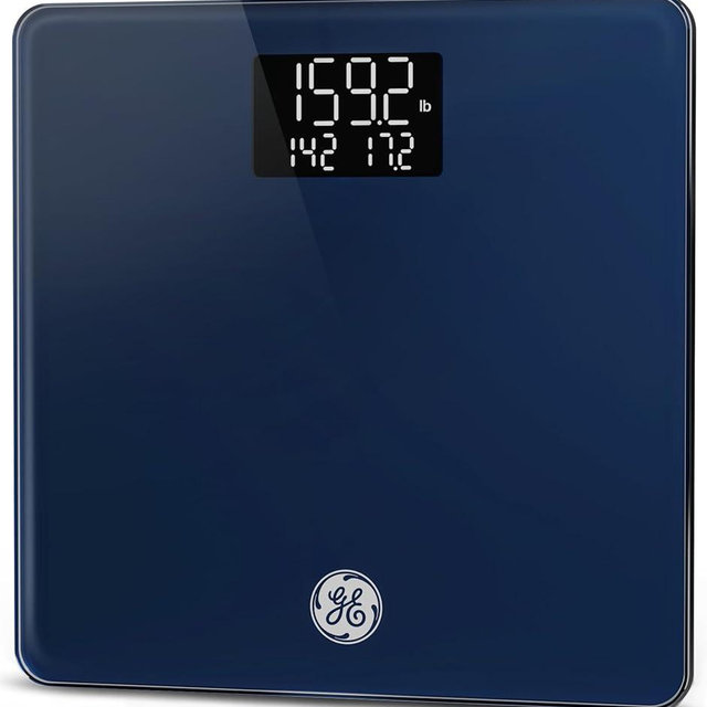 GE Weight Scale Digital for Body, Multifunctional Bathroom BMI Weighing Accurate Smart Scales Electric for Baby Pet Luggage Women with Smartphone APP Bluetooth 4" Large Display, 400lbs