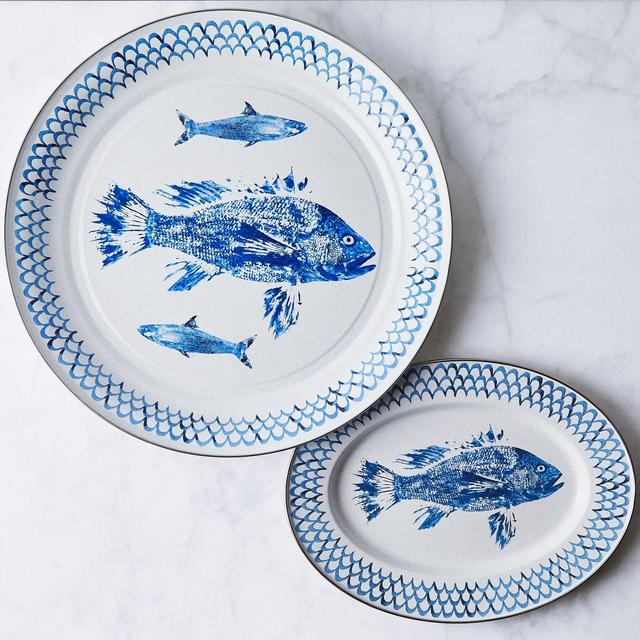 Enamel Fish Platter