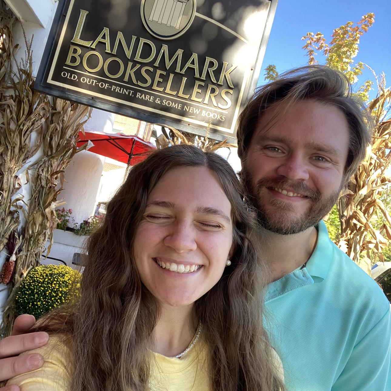 Not surprisingly, so many of our dates end up at a bookstore.