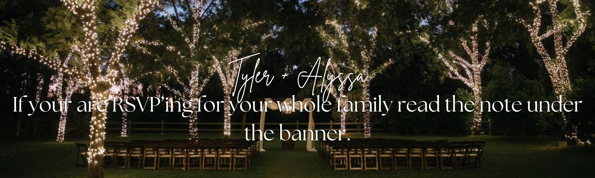 The Wedding Website of Tyler Martinez and Alyssa Williams