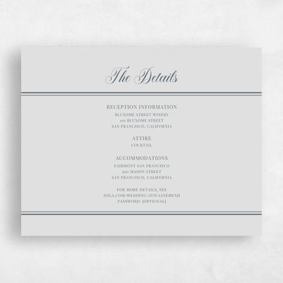 Gray, Grey Wedding Enclosure - Stauffer