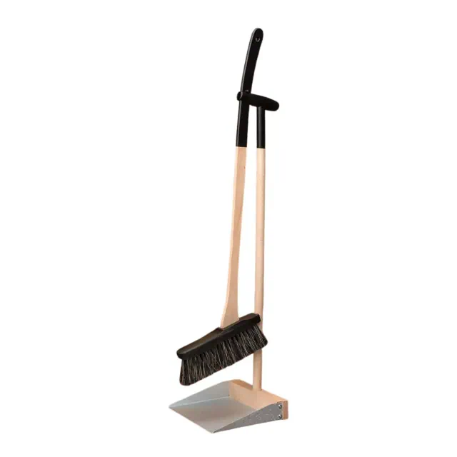 Kings County Tools Standing Broom and Dustpan Set