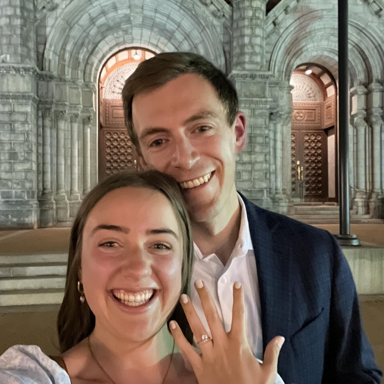 We’re engaged!! Cathedral Basilica in St. Louis (May 2025)