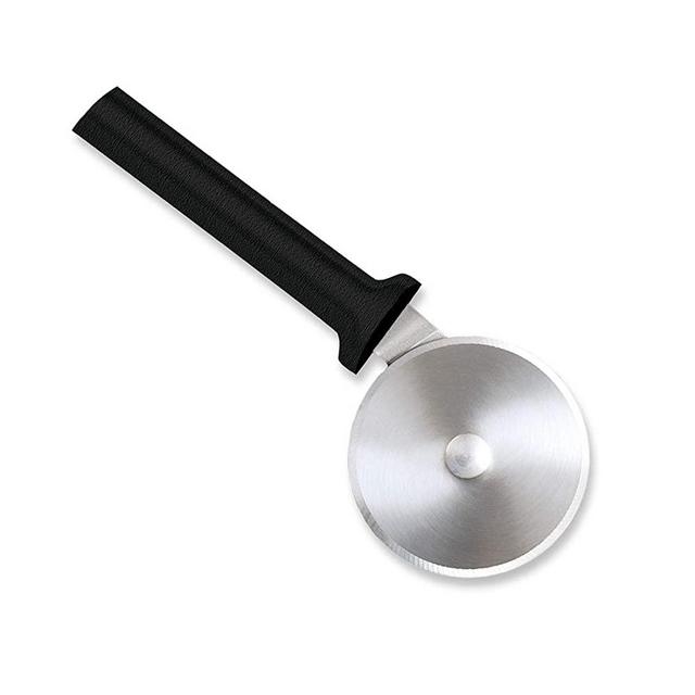 Rada Cutlery Pizza Cutter 3 Inch Wheel Stainless Steel Resin, Black Handle