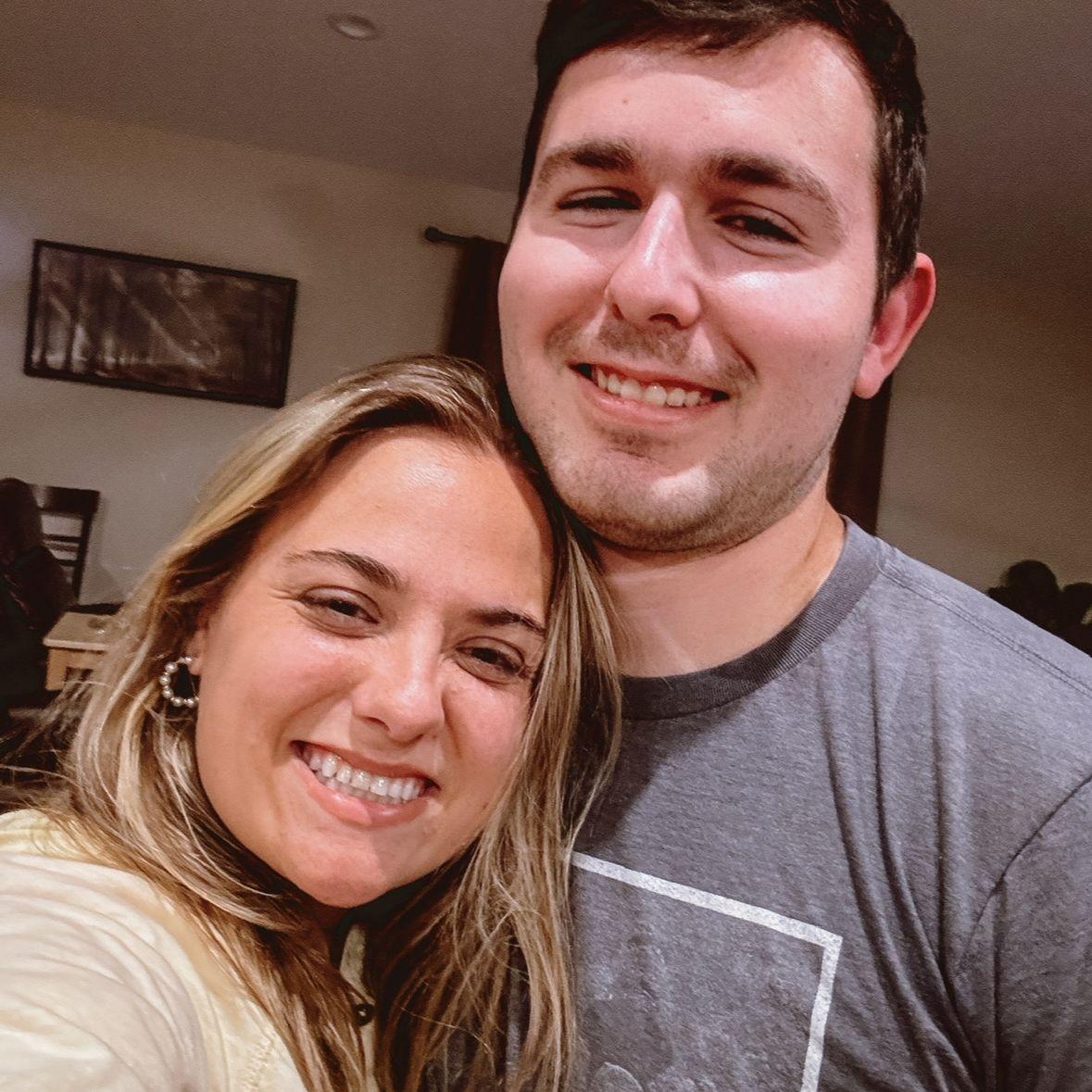 Our first picture together after our second date. This is also the first time I went to Adam's house.