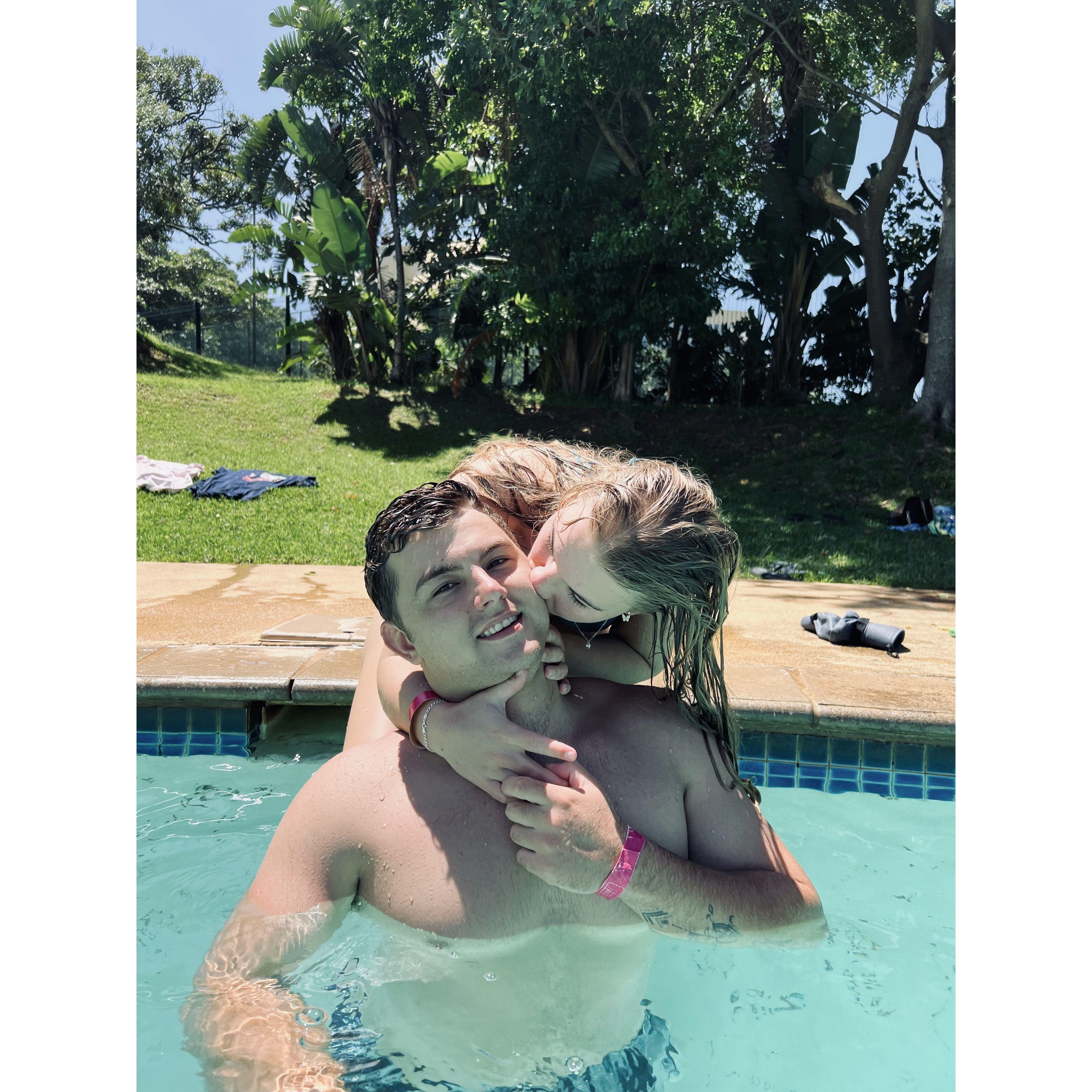 Waterpark day before getting engaged