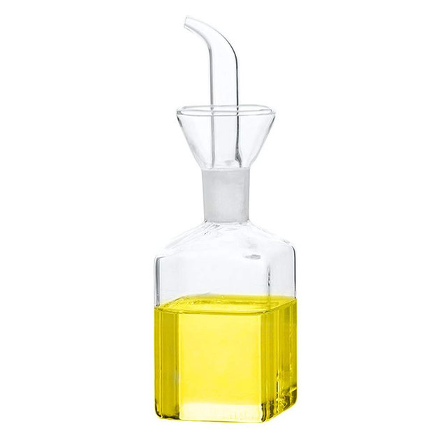 Floatant Olive Oil bottle, Olive Oil Dispenser, Olive Oil Vinegar Cruet, Cooking Wine Cotainer Salad Dressing Glass Oil Bottle, Vinaigrette Oil Dispenser for Kitchen or BBQ(5oz)