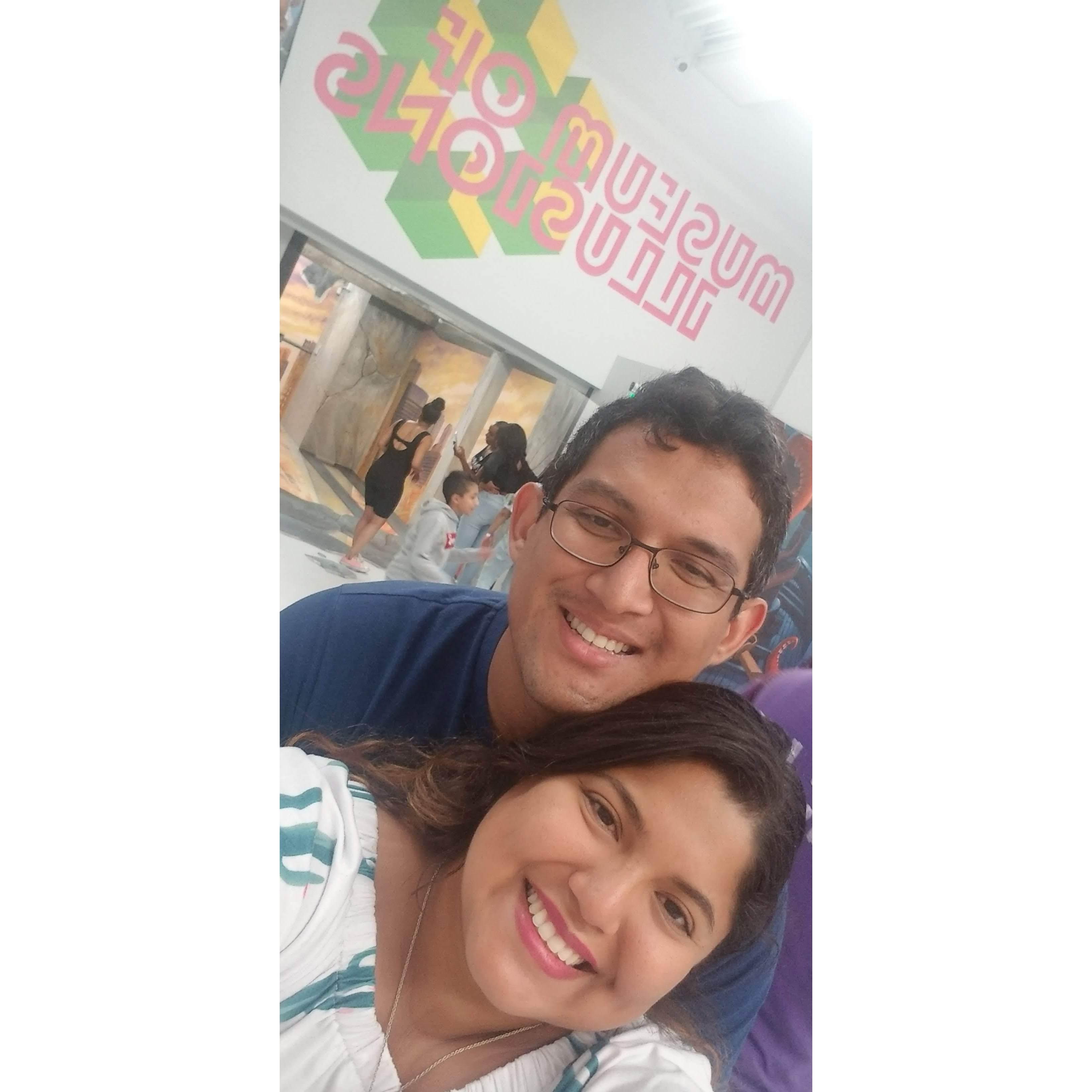 Spending time at the Museum of Illusions