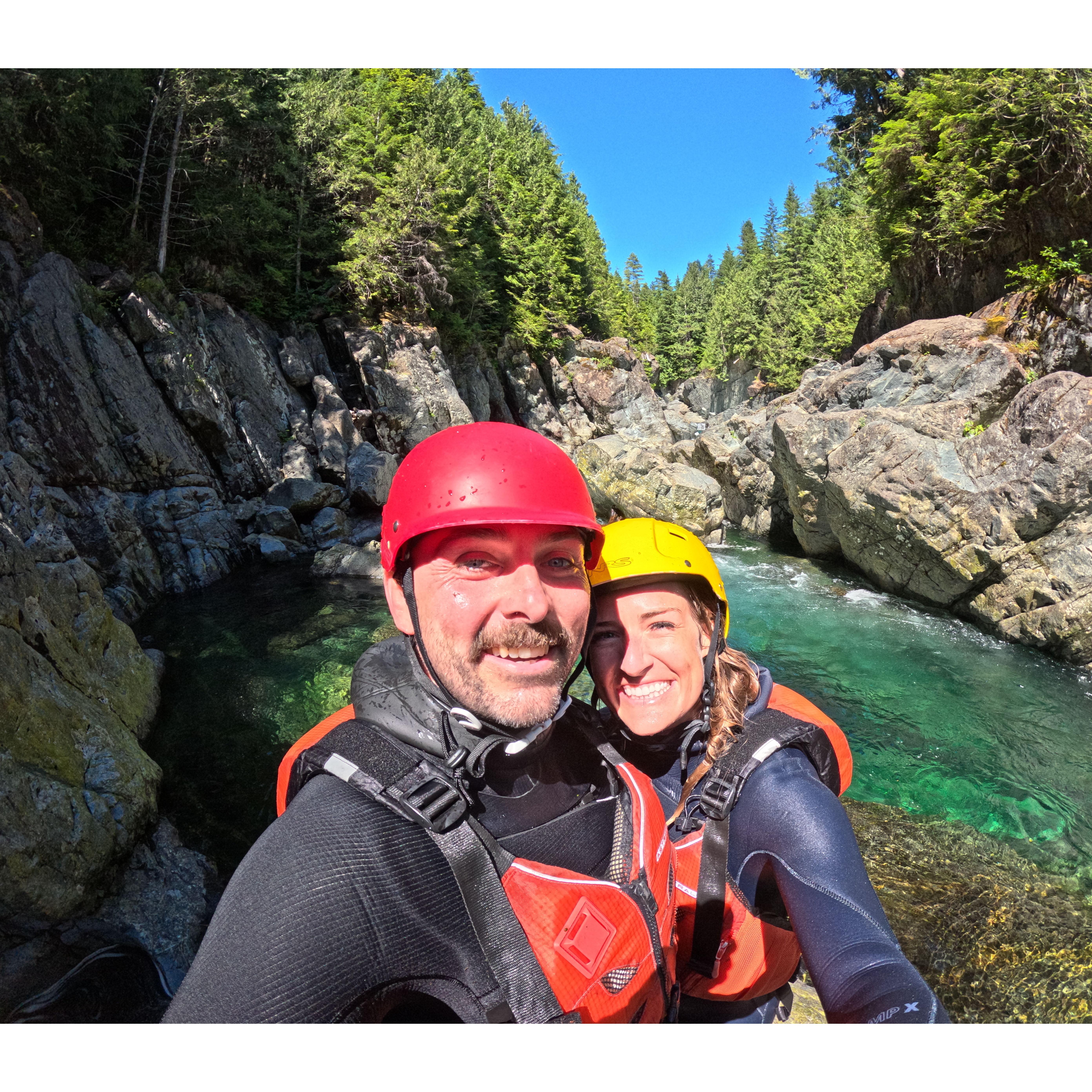 Canyoning Adventure- our favorite part of the trip