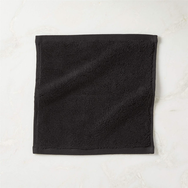 Kalani Organic Cotton Black Washcloth